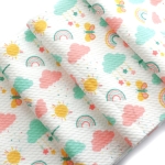 Pastel Rainbows and Butterflies Bullet Fabric