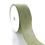2.5" Wired Natural Cotton Burlap Ribbon