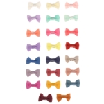 Baby Tuxedo Hair Bow Clippies Pack - 12pc