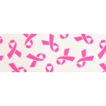 3" Pink Cancer Awareness Grosgrain Ribbon