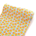 Retro Candy Corn Mineral Blue Bullet Fabric