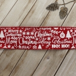 2 1/2" Wired Ribbon Merry Christmas Text Clip Art Red