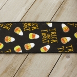 2 1/2" Wired Ribbon Halloween Candy Corn