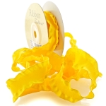 Yellow Satin Double Ruffle Ribbon