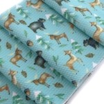 Winter Woodland Animals Bullet Fabric