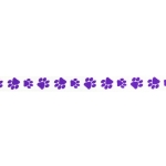 3/8" Purple Paw Grosgrain Ribbon