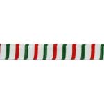 3/8" Christmas Stripe Grosgrain Ribbon