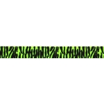 3/8" Key Lime/Black Zebra Grosgrain Ribbon