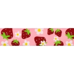 7/8" Strawberries Grosgrain Ribbon