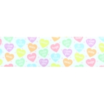 1.5" Valentine Candy Heart Grosgrain Ribbon