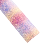 Chunky Glitter Canvas Sheets Cotton Candy Ombre Stripe