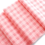 Pink Gingham Plaid Bullet Fabric