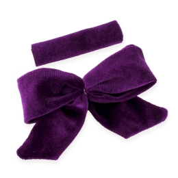 3.5" Small Velvet Tied Bow DIY