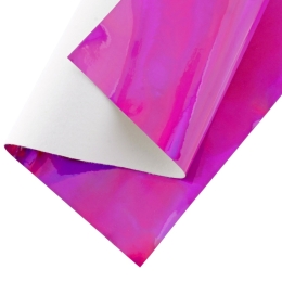 High Gloss Mirror Jelly Felt Sheets Royal Orchid Holographic