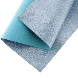 Shimmer Faux Leather Felt Sheets Dusty Blue