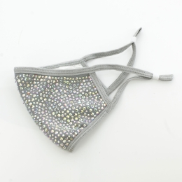 Rhinestone Cloth Face Masks with Filters