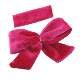 3.5" Small Velvet Tied Bow DIY