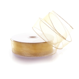 1.5" Wired Sheer Organza Ribbon