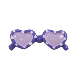 Purple Sunglasses Flatback Craft Embellishment