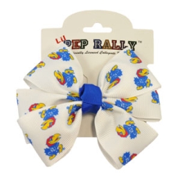 University of Kansas KU Jayhawk Pinwheel Hair-Bow