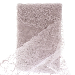 Taupe 6.5" Vintage French Wide Lace Ribbon Trim