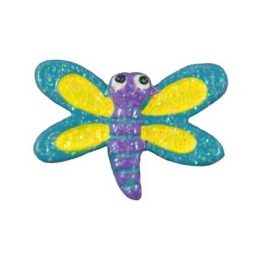 Blue Glitter Dragonfly Flatback Craft Embellishment