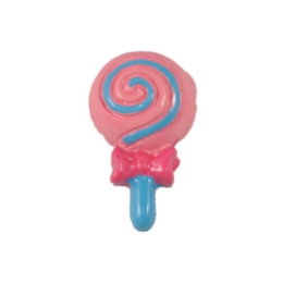 Pink/Blue Lollipop Flatback Craft Embellishment