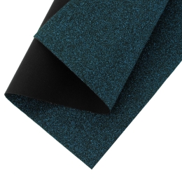 Fine Glitter Fabric Sheet Teal