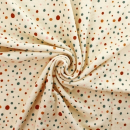 Rustic Sienna Multi-Colored Dots Bullet Fabric