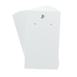 Earring Display Cards - White