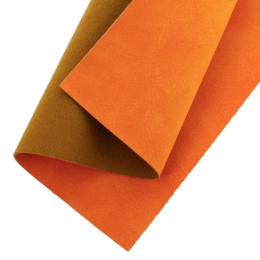 Nubuck Suede Faux Leather Felt Sheets Orange