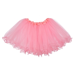 Little Girls Tutu Ruffle Edge 3-Layer (6 mo. - 3T)