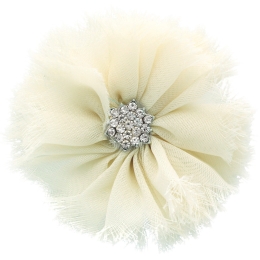 Chiffon Jewel Ballerina Hair Flower