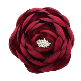 3.25" Open Ranunculus Fabric Flower