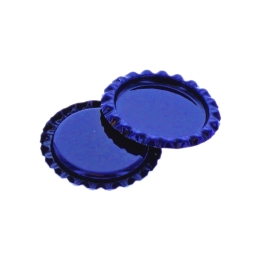 Craft Royal Blue Flattened Bottle Caps