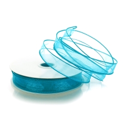 7/8" Wired Sheer Organza Ribbon