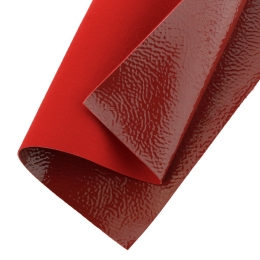 High Gloss Vinyl Textured Faux Leather Sheets Maroon