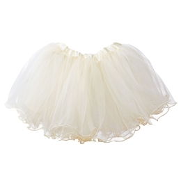 Little Girls Tutu Ruffle Edge 3-Layer (6 mo. - 3T)