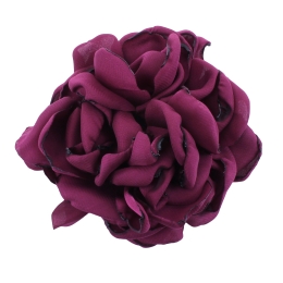 3.25" Open Rose Fabric Flower