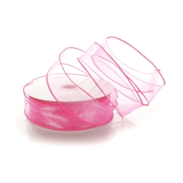 1.5" Wired Sheer Organza Ribbon