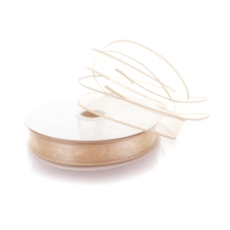 7/8" Wired Sheer Organza Ribbon