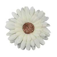3.75" Velvet Gerbera Daisy Hair Flower