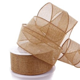 2.5" Wired Burlap Ribbon