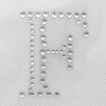 HotFix Iron On Rhinestone Transfer Alphabet Monogram Engraved - 1.5"