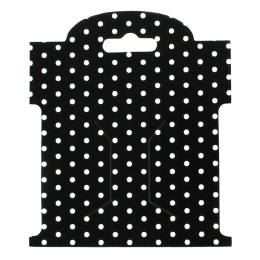 Black w/ White Polka Dots Hair-Bow Display Cards