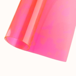 Transparent Jelly Sheets Neon Pink
