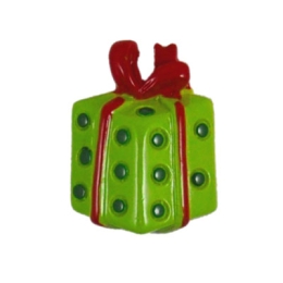 Christmas Red/Green Gift Flatback Craft Embellishment