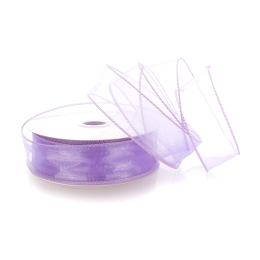 1.5" Wired Sheer Organza Ribbon