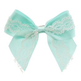 Vintage Satin Lace Hair Bows Pack - 12pc