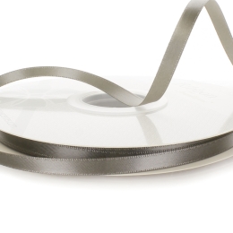 Pewter Double Faced Satin Ribbon 017